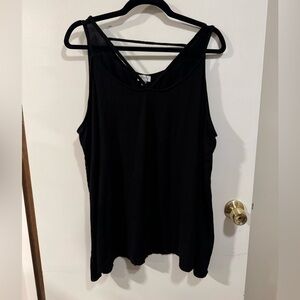 Women’s Sleeveless V-Neck Black Blouse Tops - Avenue Brand - Size 26/28